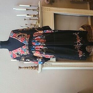 JOHNNY WAS Black Royal Easy Coverup Dress